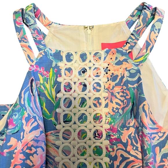 Lilly Pulitzer Pearl Shift Stretch Sleeveless Dress All Together Now Size 6 - Picture 5 of 9